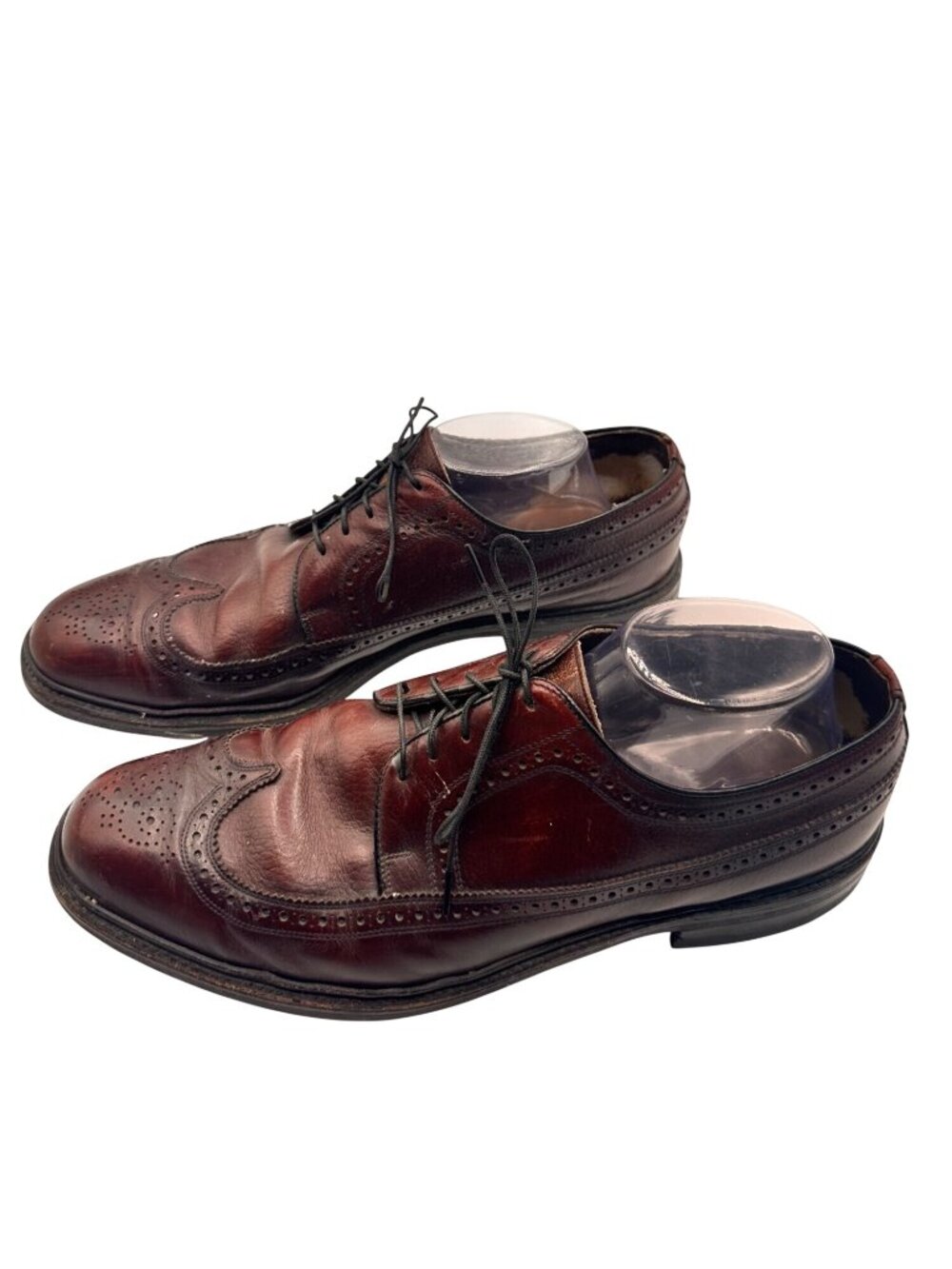 Sears Vintage Size 12 Wingtip Brown Wingtip Oxford Brogue Dress Shoes sku 4185